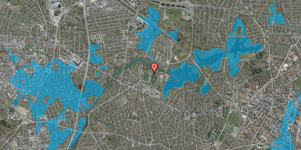 Oversvømmelsesrisiko fra vandløb på Arildsgård 43, st. th, 2700 Brønshøj