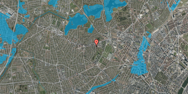 Oversvømmelsesrisiko fra vandløb på Arnesvej 17, st. , 2700 Brønshøj
