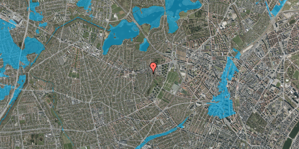 Oversvømmelsesrisiko fra vandløb på Arnesvej 19, 1. th, 2700 Brønshøj