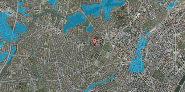 Oversvømmelsesrisiko fra vandløb på Arnesvej 19, 1. tv, 2700 Brønshøj
