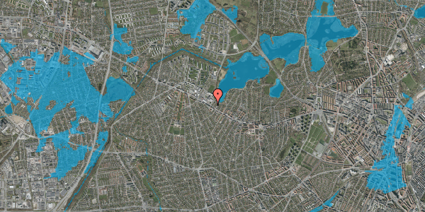 Oversvømmelsesrisiko fra vandløb på Astersvej 1, st. , 2700 Brønshøj