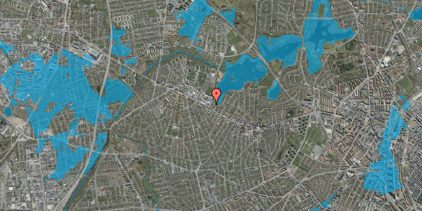 Oversvømmelsesrisiko fra vandløb på Astersvej 5, 2700 Brønshøj