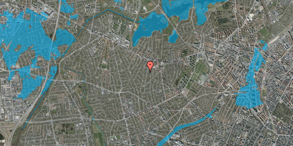 Oversvømmelsesrisiko fra vandløb på Astrupvej 59, 2700 Brønshøj