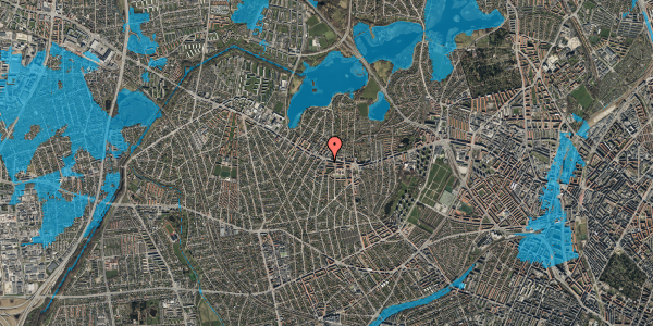 Oversvømmelsesrisiko fra vandløb på Astrupvej 76, st. th, 2700 Brønshøj