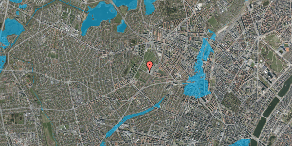 Oversvømmelsesrisiko fra vandløb på Bakkevej 52, 2400 København NV
