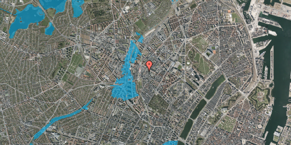 Oversvømmelsesrisiko fra vandløb på Baldersgade 18, 1. 3, 2200 København N