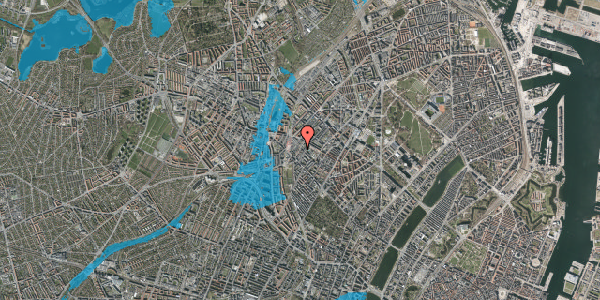 Oversvømmelsesrisiko fra vandløb på Baldersgade 20, st. , 2200 København N