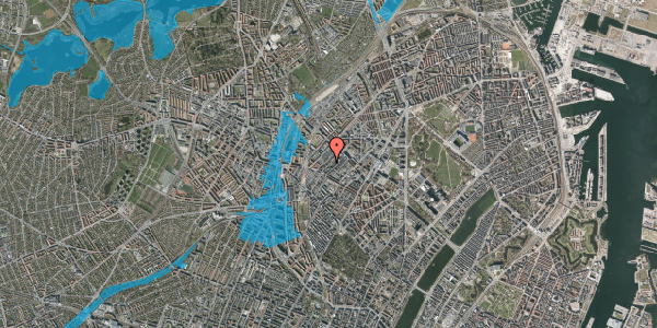 Oversvømmelsesrisiko fra vandløb på Baldersgade 53, kl. , 2200 København N