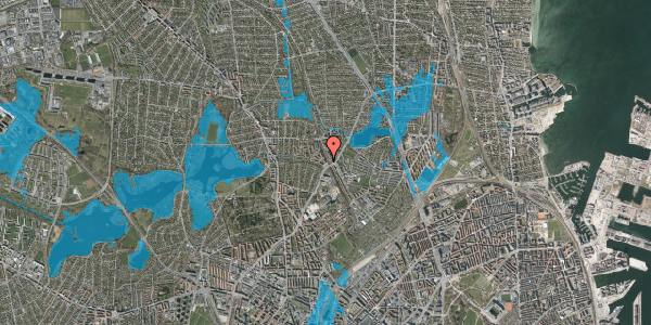 Oversvømmelsesrisiko fra vandløb på Banebrinken 71, st. mf, 2400 København NV