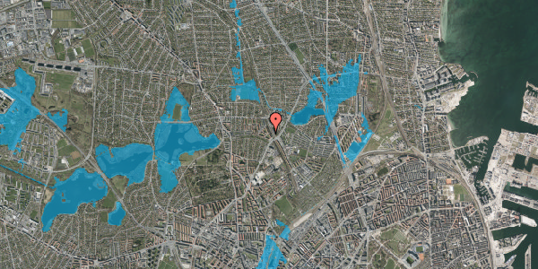 Oversvømmelsesrisiko fra vandløb på Banebrinken 77, st. tv, 2400 København NV