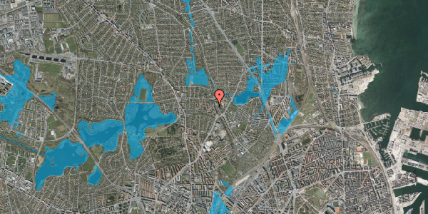 Oversvømmelsesrisiko fra vandløb på Banebrinken 89, 1. tv, 2400 København NV