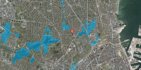 Oversvømmelsesrisiko fra vandløb på Banebrinken 99, 2. 77, 2400 København NV