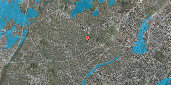 Oversvømmelsesrisiko fra vandløb på Basnæsvej 5, 2700 Brønshøj
