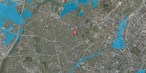 Oversvømmelsesrisiko fra vandløb på Basnæsvej 23, 2700 Brønshøj