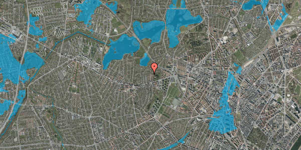 Oversvømmelsesrisiko fra vandløb på Bavnevangen 18, 2700 Brønshøj