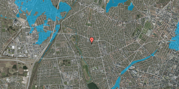 Oversvømmelsesrisiko fra vandløb på Billesborgvej 8, 2720 Vanløse