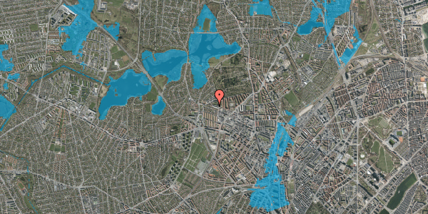 Oversvømmelsesrisiko fra vandløb på Birkedommervej 79, 2. th, 2400 København NV