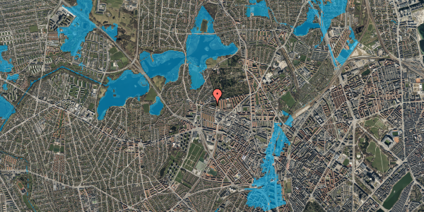 Oversvømmelsesrisiko fra vandløb på Birkedommervej 82, 3. th, 2400 København NV