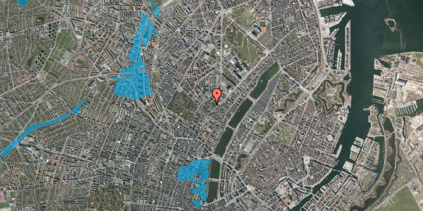 Oversvømmelsesrisiko fra vandløb på Birkegade 10, 4. tv, 2200 København N