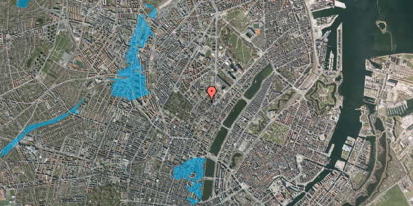 Oversvømmelsesrisiko fra vandløb på Birkegade 24, 2. th, 2200 København N