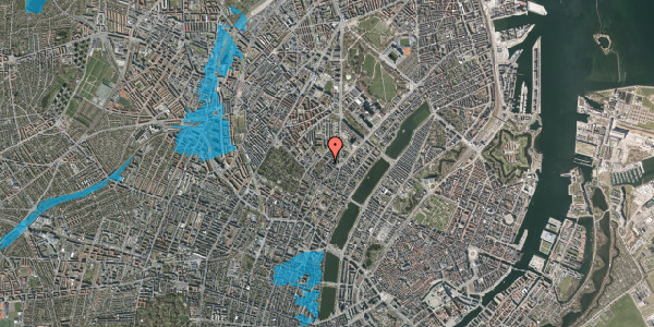 Oversvømmelsesrisiko fra vandløb på Birkegade 28, 2. tv, 2200 København N