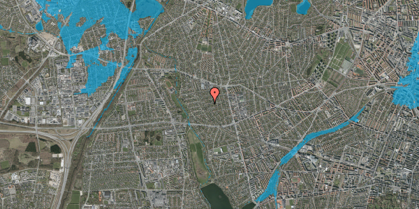 Oversvømmelsesrisiko fra vandløb på Birkholmvej 27, 2720 Vanløse