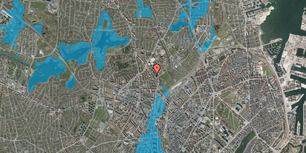 Oversvømmelsesrisiko fra vandløb på Bispebjerg Bakke 5, 5. 512, 2400 København NV