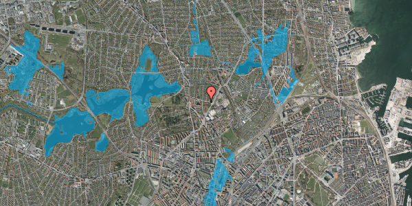 Oversvømmelsesrisiko fra vandløb på Bispebjergvej 47, st. tv, 2400 København NV