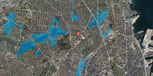 Oversvømmelsesrisiko fra vandløb på Bispebjergvej 47, 2. tv, 2400 København NV