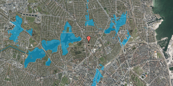 Oversvømmelsesrisiko fra vandløb på Bispebjergvej 68, 2. tv, 2400 København NV