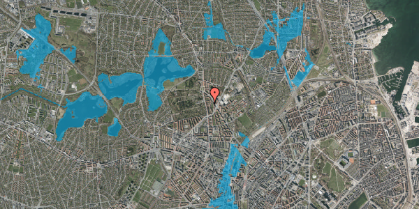 Oversvømmelsesrisiko fra vandløb på Bispeparken 31, 1. th, 2400 København NV