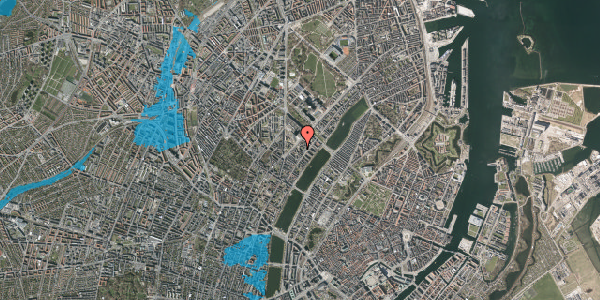 Oversvømmelsesrisiko fra vandløb på Blegdamsvej 14E, 2. 18, 2200 København N