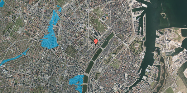 Oversvømmelsesrisiko fra vandløb på Blegdamsvej 24A, st. , 2200 København N