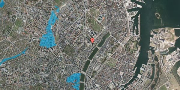 Oversvømmelsesrisiko fra vandløb på Blegdamsvej 26, 2200 København N