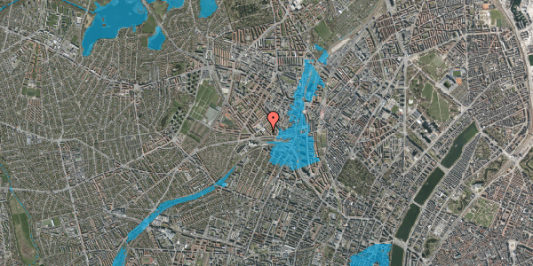 Oversvømmelsesrisiko fra vandløb på Blåmejsevej 10, st. th, 2400 København NV