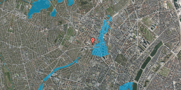 Oversvømmelsesrisiko fra vandløb på Blåmejsevej 12, st. tv, 2400 København NV