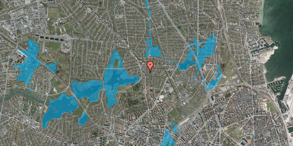Oversvømmelsesrisiko fra vandløb på Blåmunkevej 7, 2400 København NV