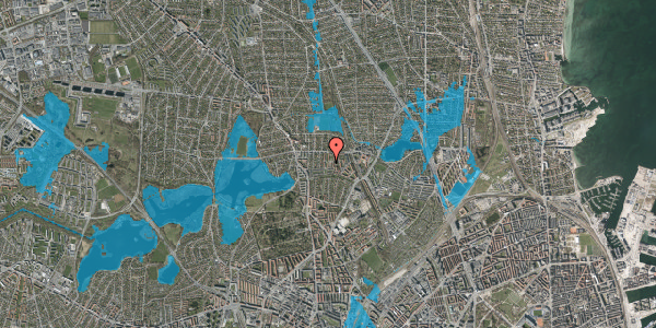 Oversvømmelsesrisiko fra vandløb på Blåmunkevej 27, st. tv, 2400 København NV