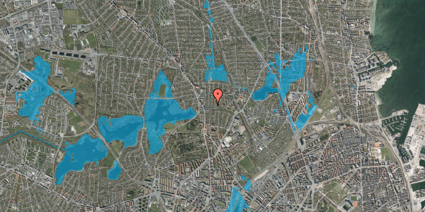 Oversvømmelsesrisiko fra vandløb på Blåmunkevej 52, 2400 København NV