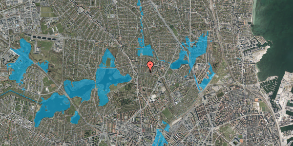 Oversvømmelsesrisiko fra vandløb på Blåmunkevej 74, 2400 København NV