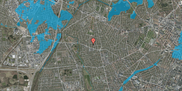 Oversvømmelsesrisiko fra vandløb på Boeslundevej 7, 2700 Brønshøj