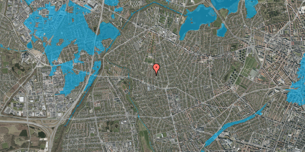 Oversvømmelsesrisiko fra vandløb på Boeslundevej 26, 2700 Brønshøj