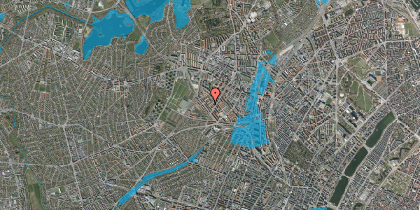 Oversvømmelsesrisiko fra vandløb på Bogfinkevej 5, 1. th, 2400 København NV