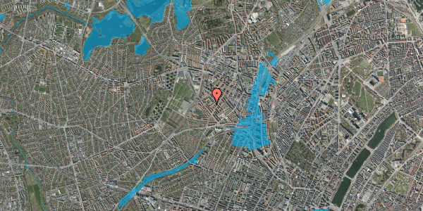 Oversvømmelsesrisiko fra vandløb på Bogfinkevej 7, 1. tv, 2400 København NV