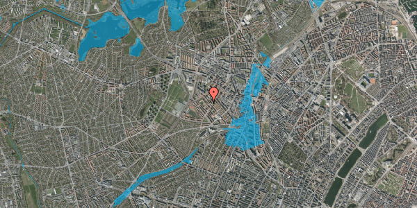 Oversvømmelsesrisiko fra vandløb på Bogfinkevej 21, st. th, 2400 København NV