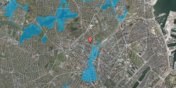 Oversvømmelsesrisiko fra vandløb på Bogtrykkervej 5, 2. tv, 2400 København NV