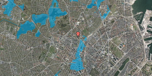 Oversvømmelsesrisiko fra vandløb på Bogtrykkervej 8, st. tv, 2400 København NV