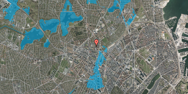 Oversvømmelsesrisiko fra vandløb på Bogtrykkervej 18, 3. th, 2400 København NV
