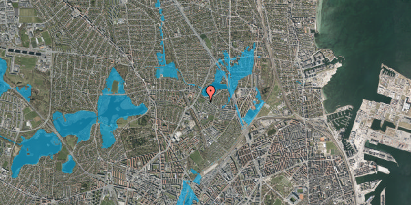 Oversvømmelsesrisiko fra vandløb på Bolandsvej 7, st. th, 2100 København Ø