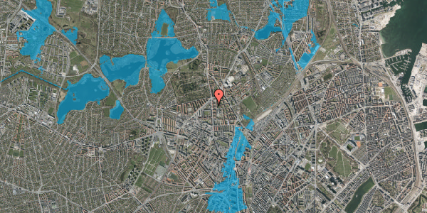 Oversvømmelsesrisiko fra vandløb på Bomsluttervej 4, 1. tv, 2400 København NV